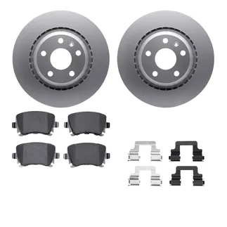 R1 Concepts WDTH1-73034 Brake Rotors - Carbon Coated W/ Euro Ceramic Pads & Hdw